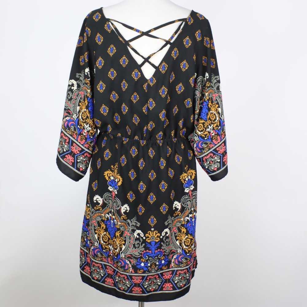 C Wonder Womens Large Paisley Wide Sleeve Dress - Picture 3 of 6